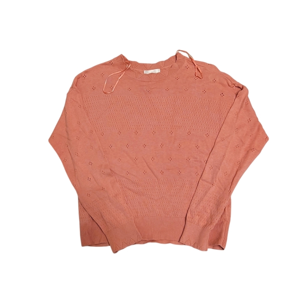 Woman's Lauren Conrad Long Sleeve Knit Pink Shirt Blouse
